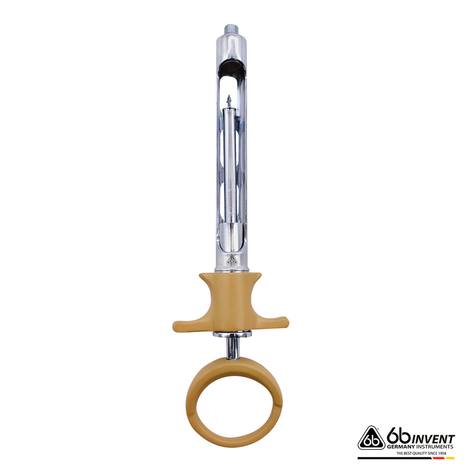 CARPULE SYRINGE WITH PLASTIC RING AND FLAPS