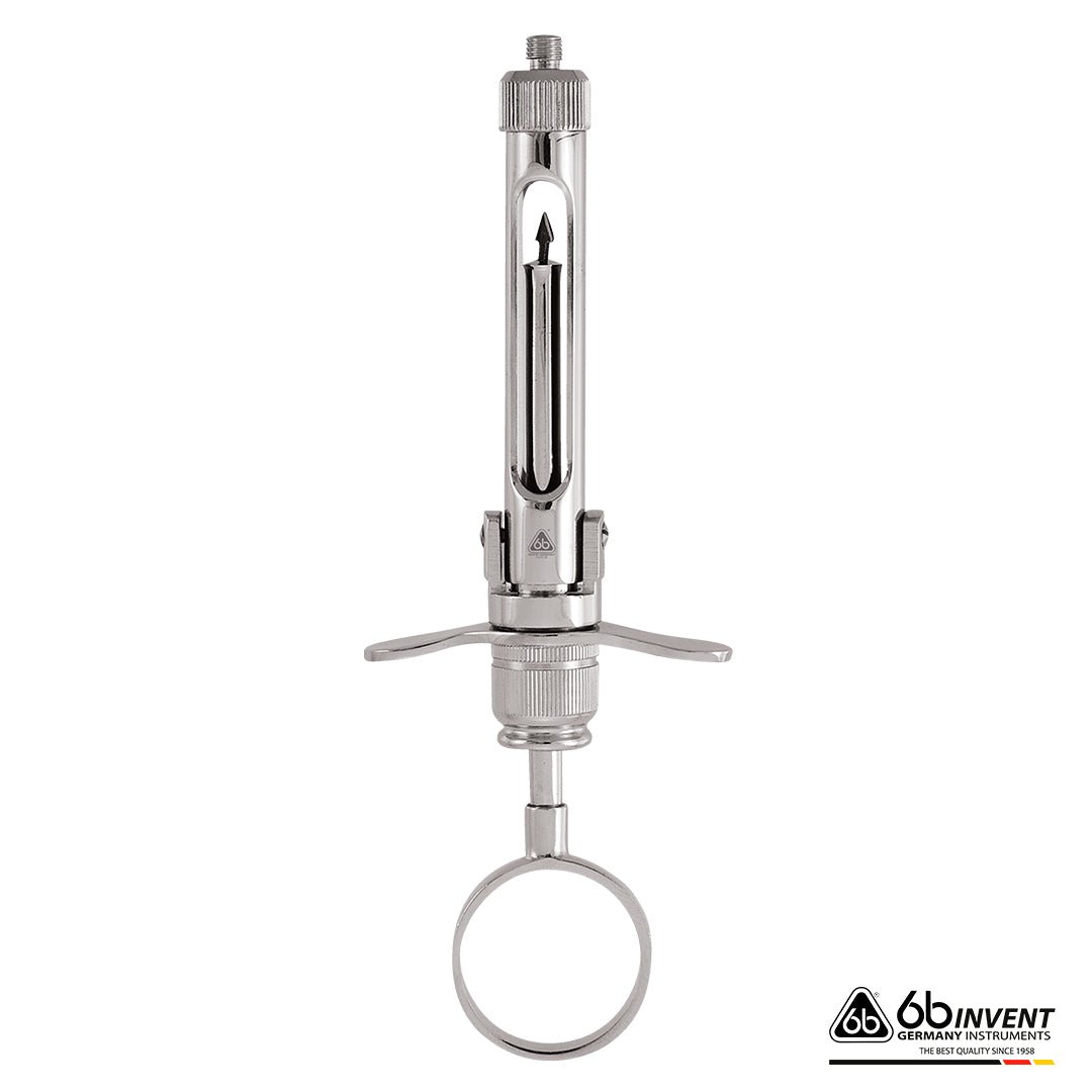 ARTICULATING BARREL SYRINGE ARTICULATED WITH  HARPOON SUCTION