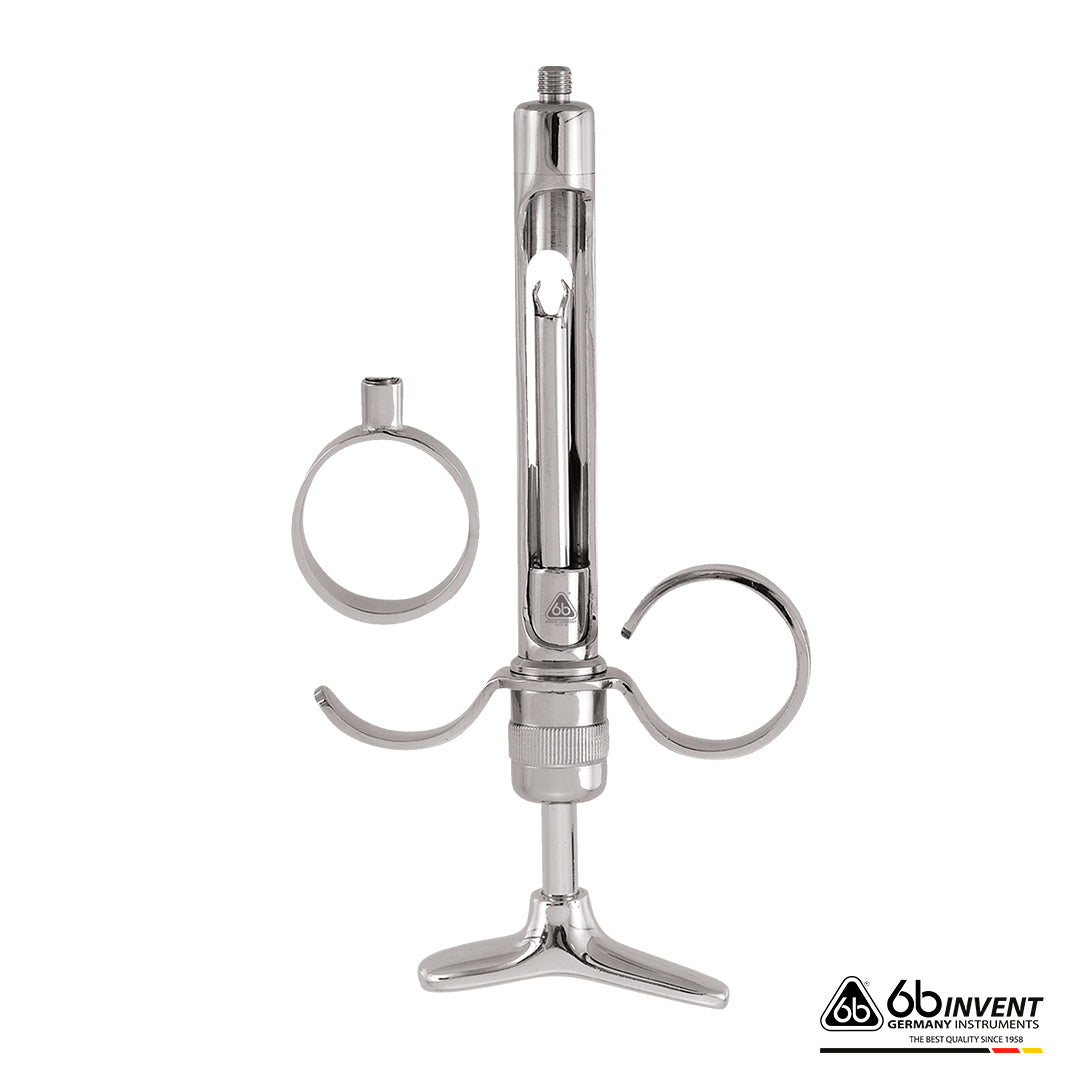 ASPIRATING SYRINGES BAYER TYPE  WITH A RING