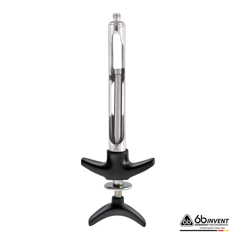 ARTICULATING BARREL SYRINGE WITH PLASTIC