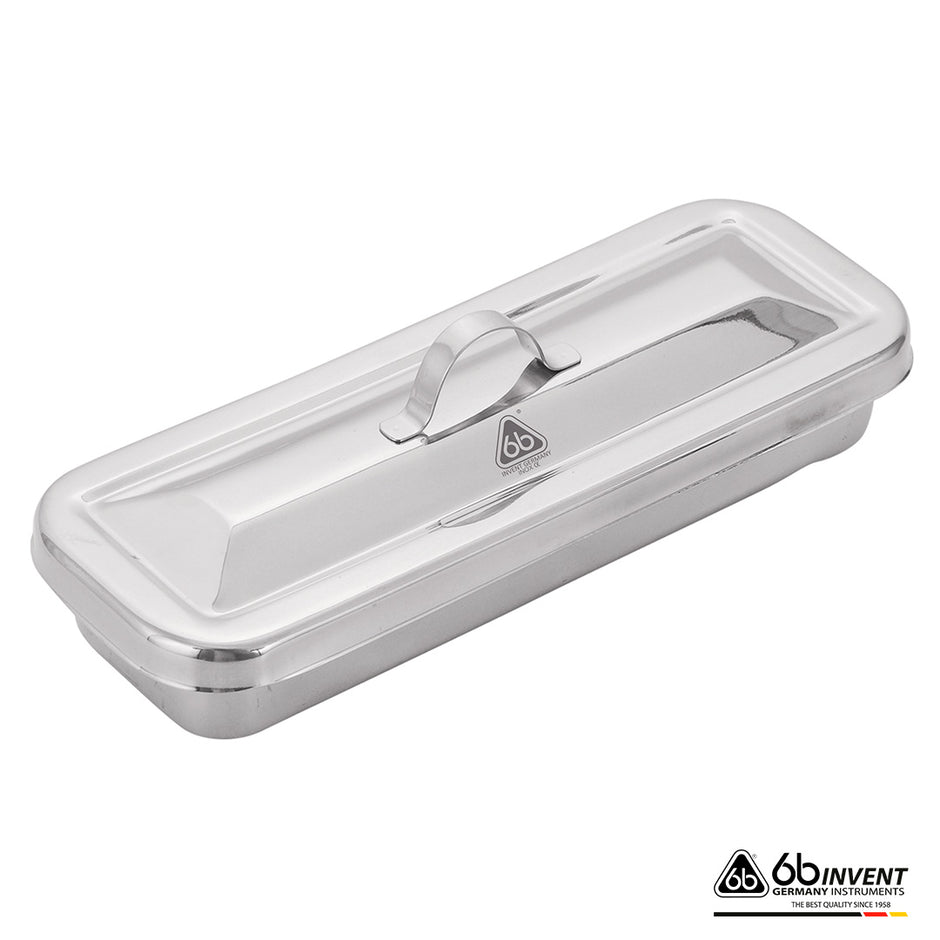 STAINLESS STEEL BOX WITH LID (20 × 7 × 4 CM)