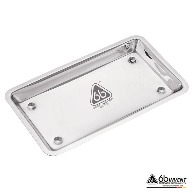 TOOL TRAY – STAINLESS STEEL SMOOTH (20 × 10 × 2 CM)