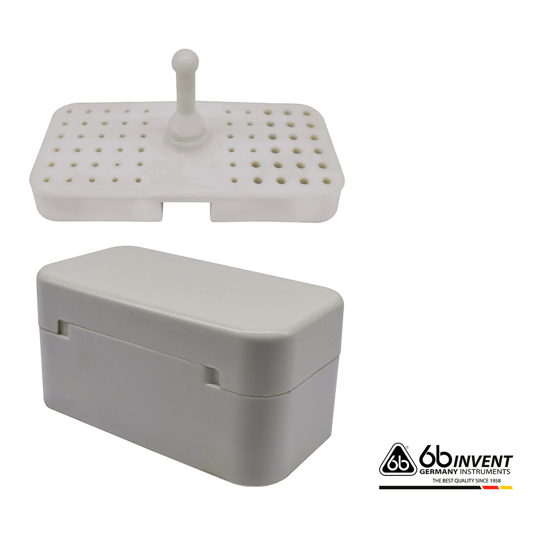 WHITE BUR HOLDER – 72 BURS