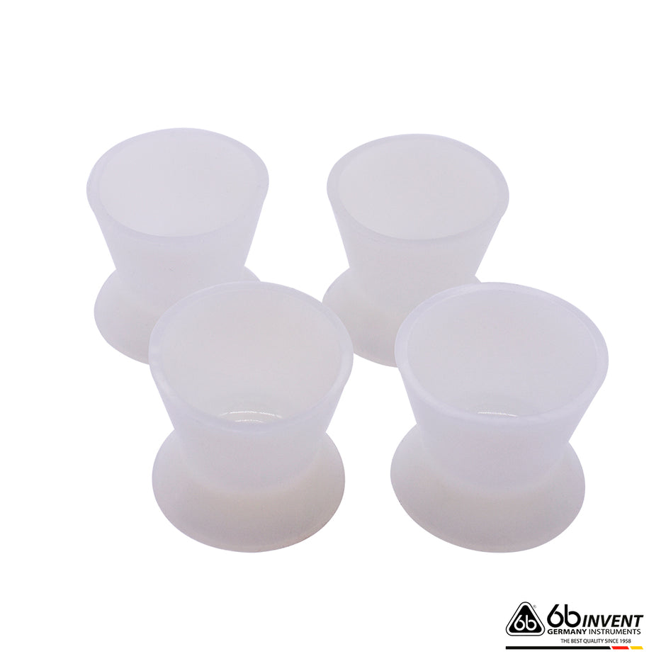 WHITE SILICONE MIXING GODET (4 PIECES)
