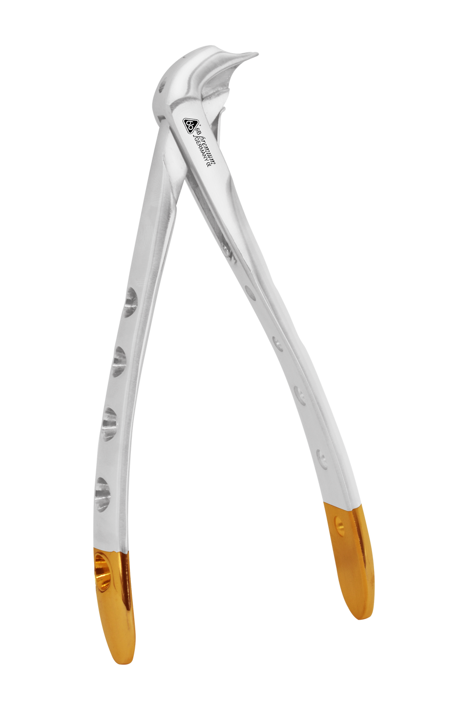 Gold-Handled Crown Remover | Premium Dental Extraction Forceps