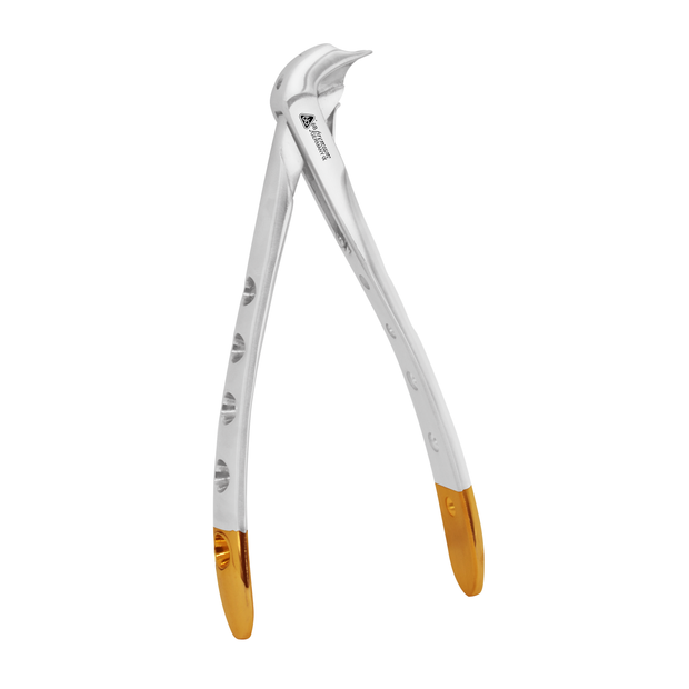 Gold-Handled Crown Remover | Premium Dental Extraction Forceps