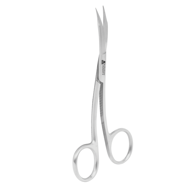 Goldman-Fox Scissors with Double Curvature by 6binventgermany – Precision Tissue Scissors for Periodontal & Oral Surgery