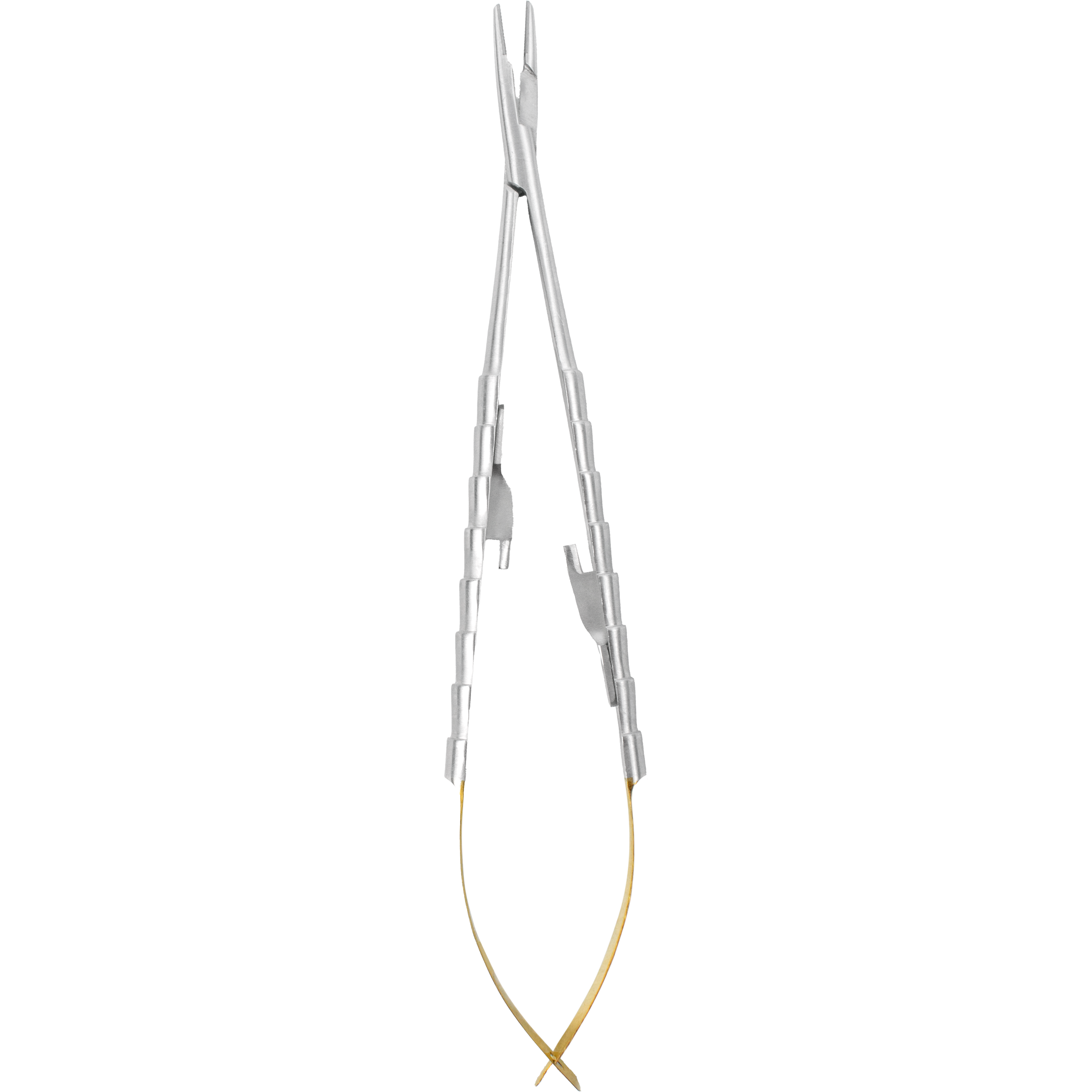 Mayo-Castroviejo Needle Holder with C/T & Corrugated Tips (18cm) by 6binventgermany – Heavy-Duty Suturing Forceps