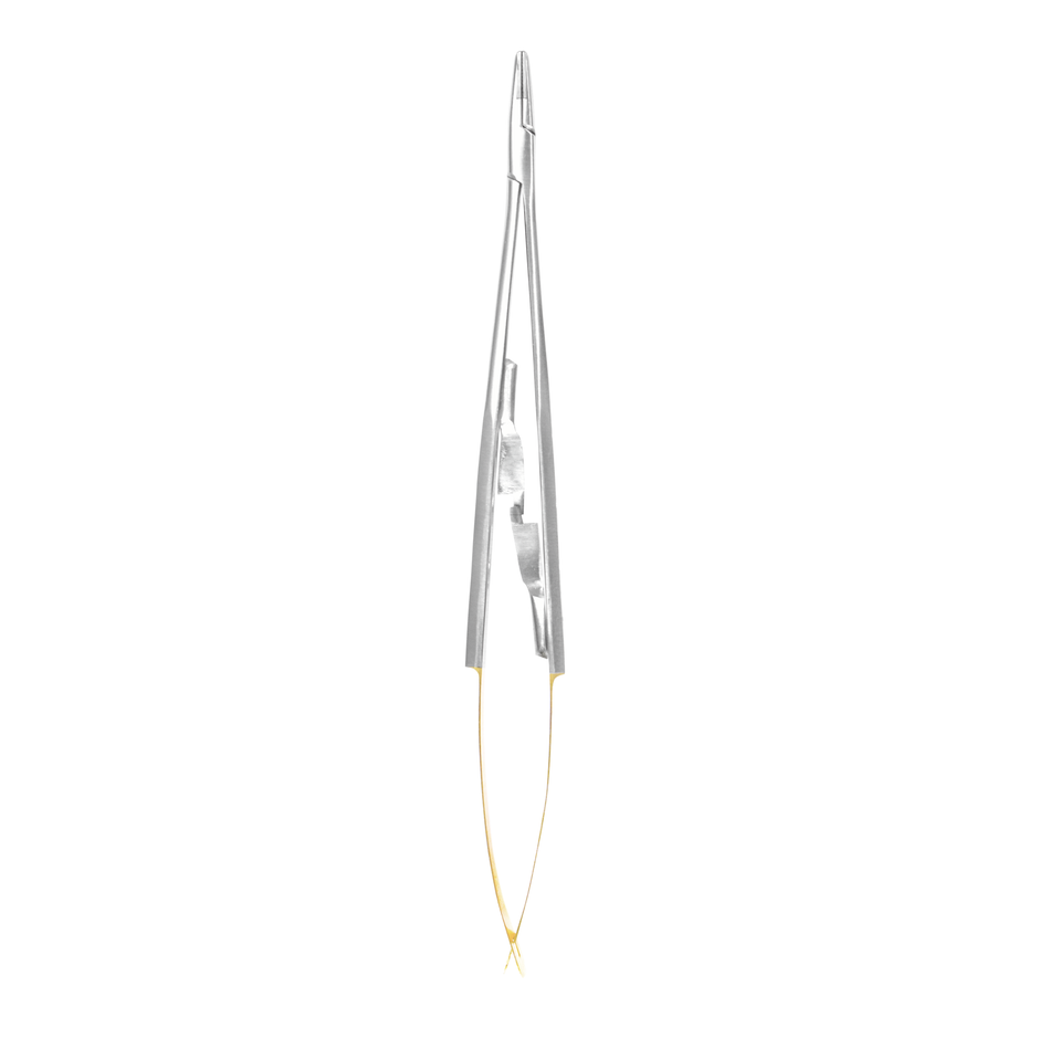 Castroviejo Needle Holder with C/T Inserts – Straight 15cm by 6binventgermany – Ultra-Precise Microsurgical Suturing Forceps